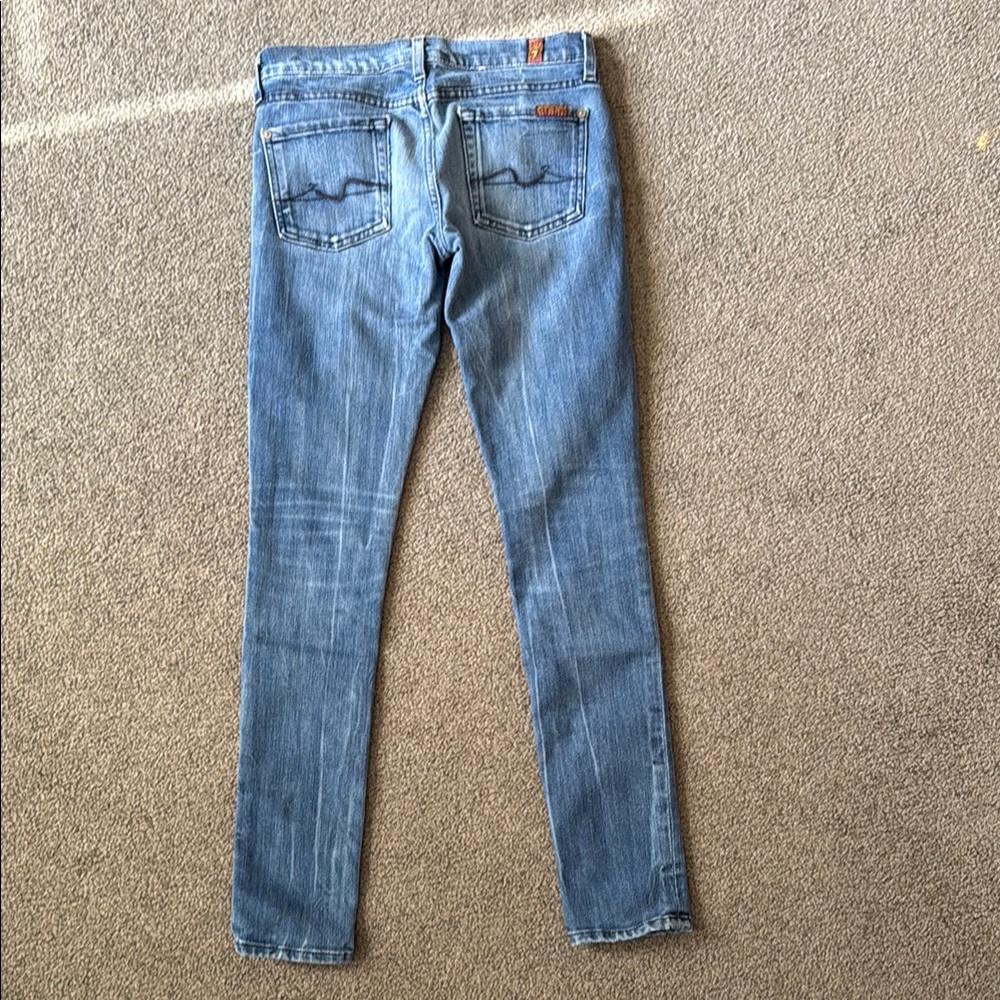 Seven for All Mankind Genevere Blue Denim Skinny Jeans